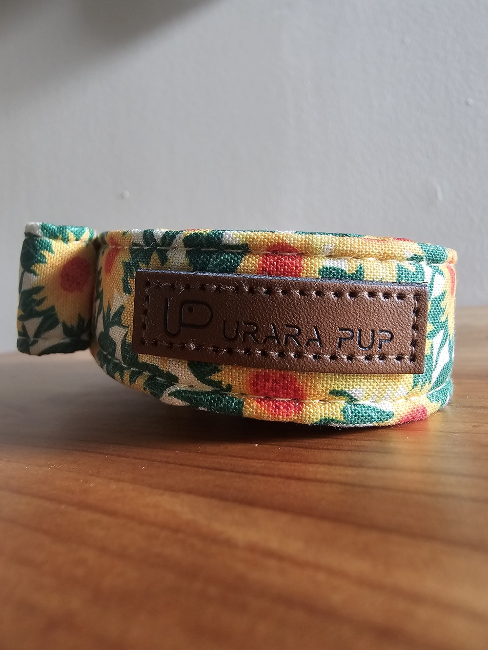 Uran Pura Floral Sunflower Dog Leash - Yellow Green - Picture 2 of 5